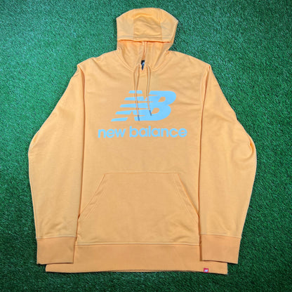 New Balance Orange Pull Over Hoodie Size XL USED v17030