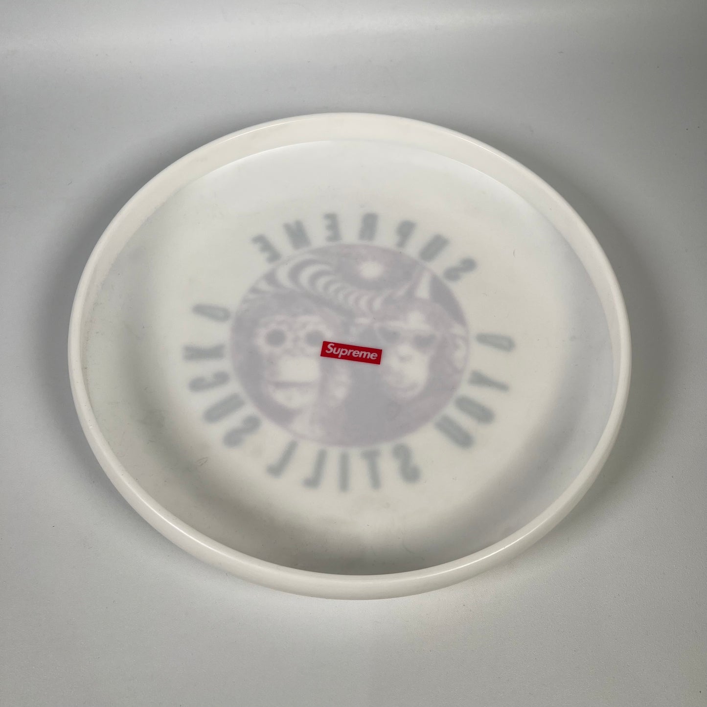 Supreme "You Still Suck" Frisbee White (2016) USED x14336