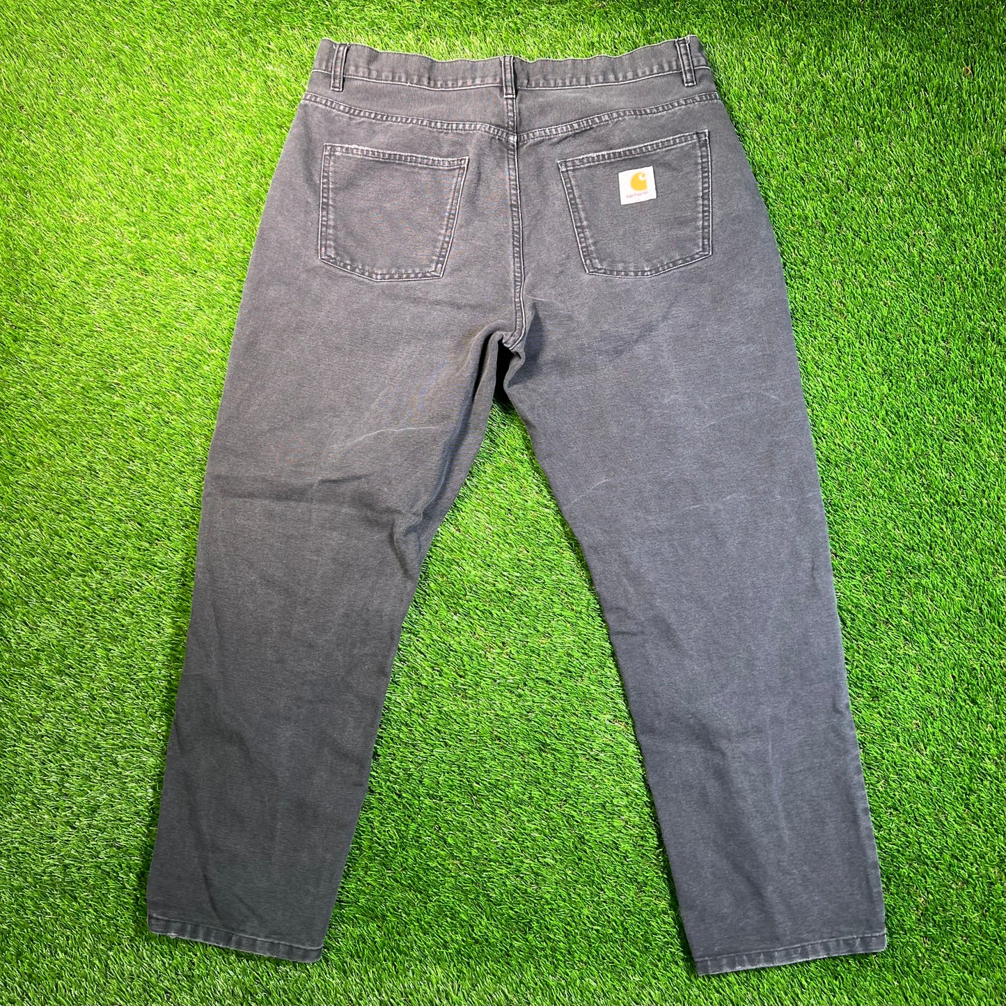 Y2K Carhartt Workwear Dark Navy Denim Pants Size 36 USED v18709