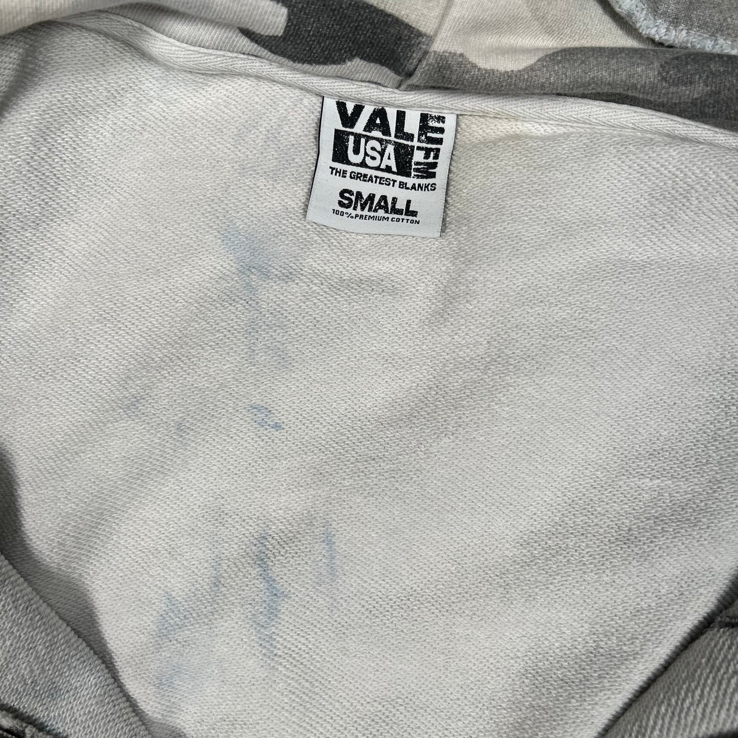 Vale Winter Camo Cheetah Print Zip Up Hoodie Size Small USED x15887