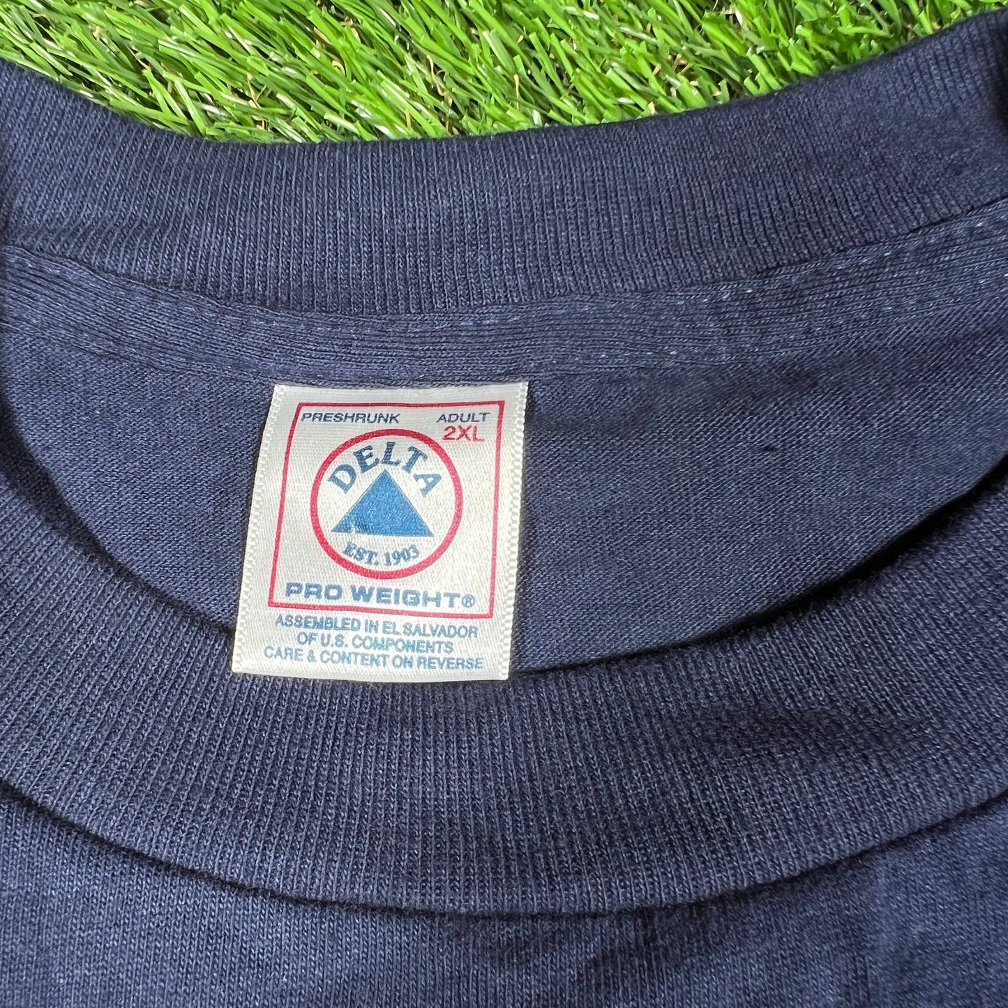 2000 Yankees Subways Series Ring Champs Navy Tee size XXL USED v16824