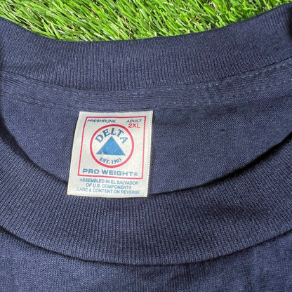 2000 Yankees Subways Series Ring Champs Navy Tee size XXL USED v16824
