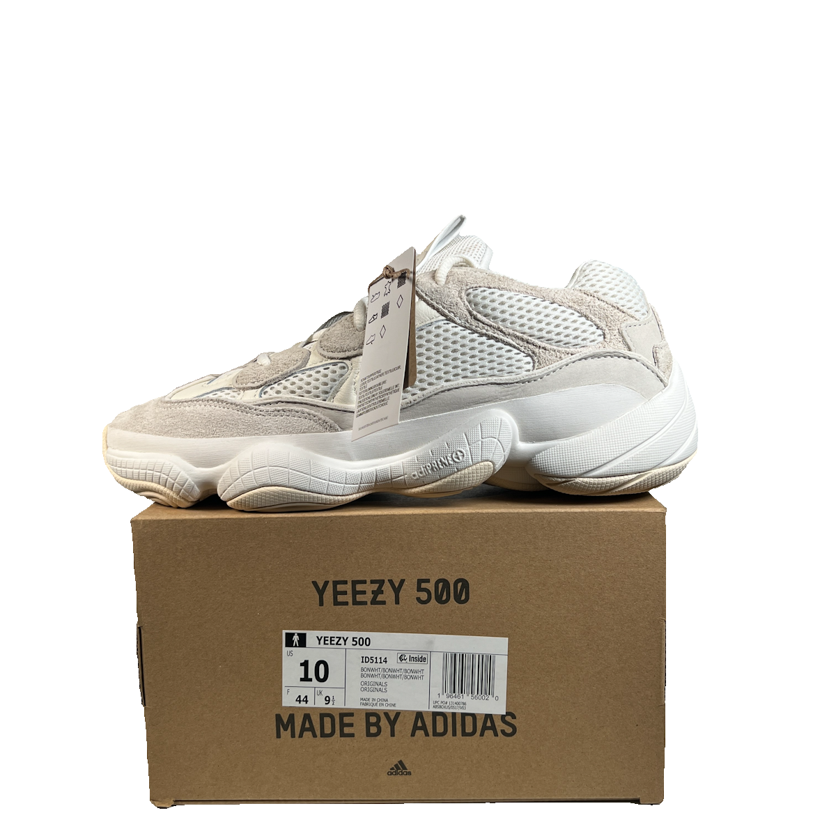Yeezy 500 Bone White (2023) Size 10 NEW s22758