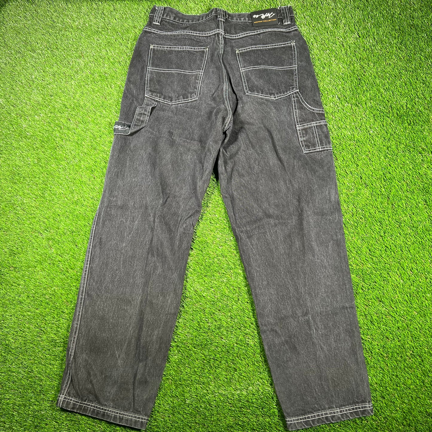 Y2K Moffat Collection Black Denim Jeans Size 36 USED v17023