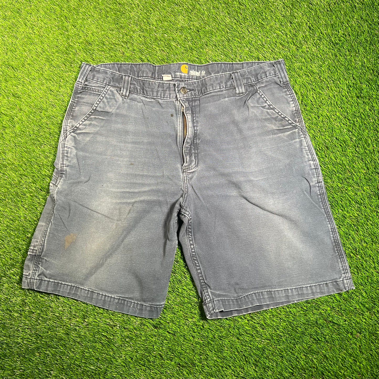 Carhartt Cargo Blue Shorts Size 40 USED v18087