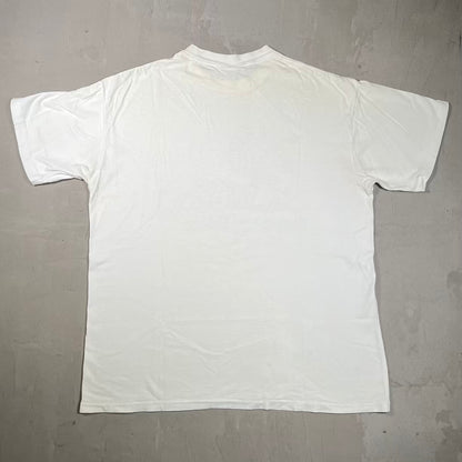 1990s Calvin and Hobbes Promo Cartoon White Tee Size XL USED v20209