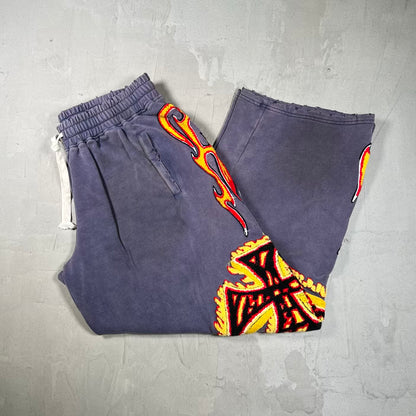 Vale Forever La Flare Purple Sweatpants Size Medium USED x18902