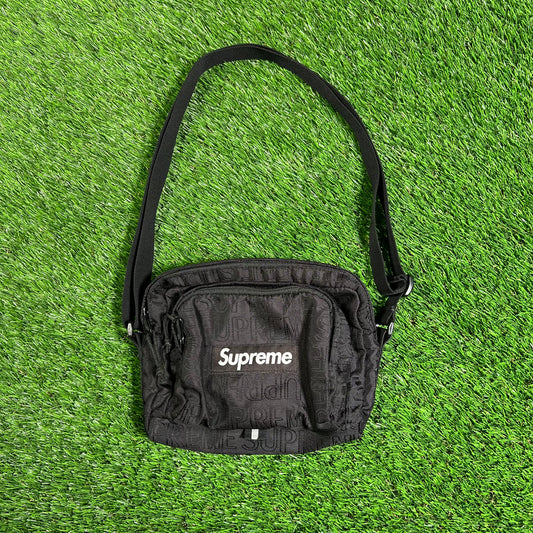 Supreme 2019 Repeat Black Sling Bag USED x16067