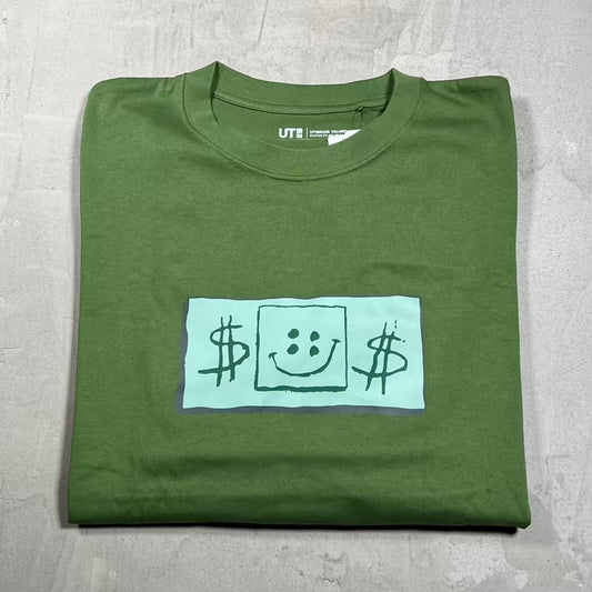 CPFM Uniqlo Spongebob Green Dollar Bill Tee Size Medium NEW x18412