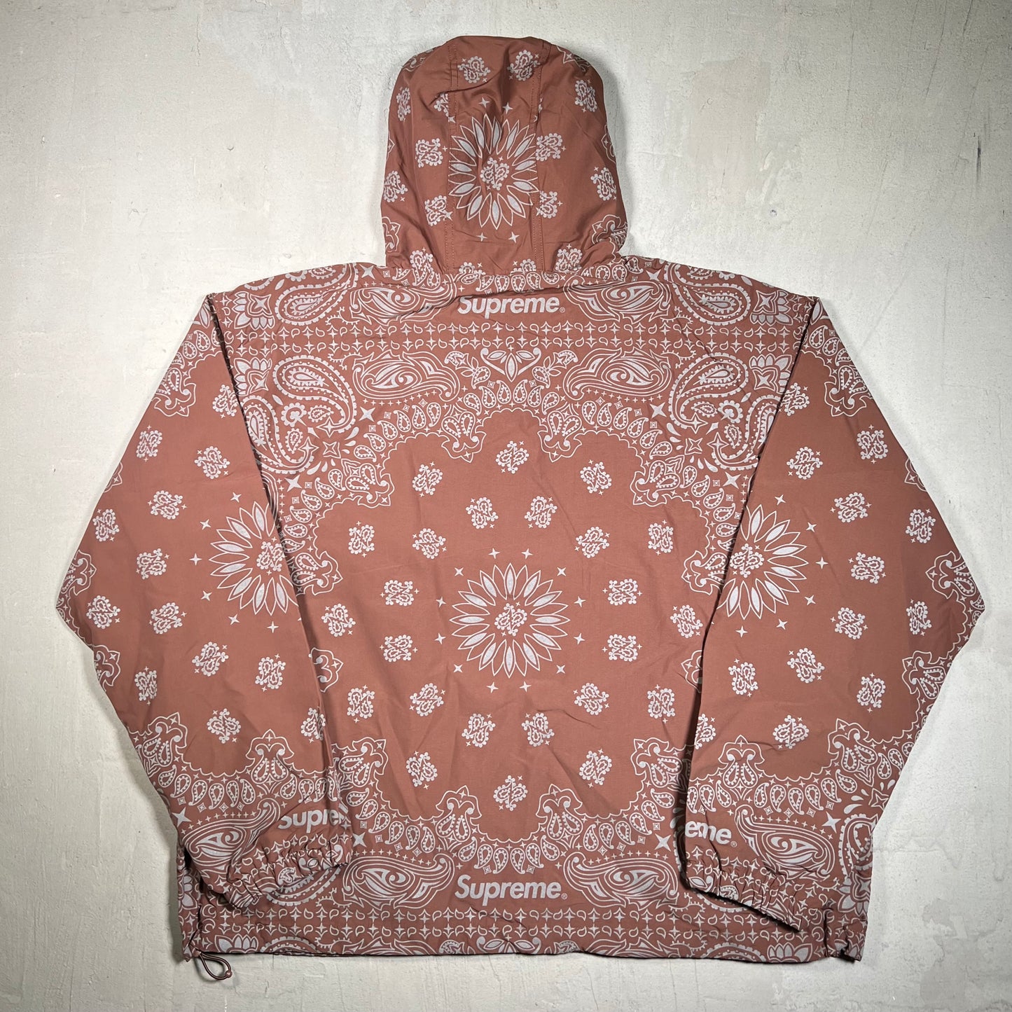 Supreme Reflective Bandana Brown Anorak (2026) Size XL NEW x17606