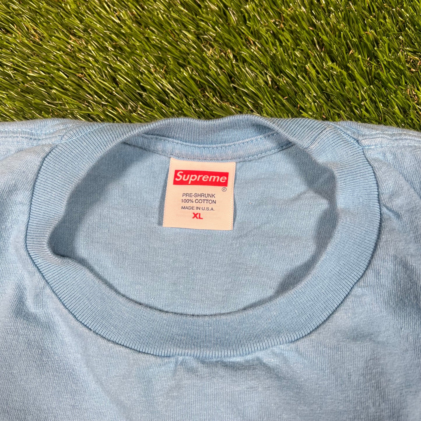 Supreme Bright Blue New York Tee (2023) Size XL USED x15856