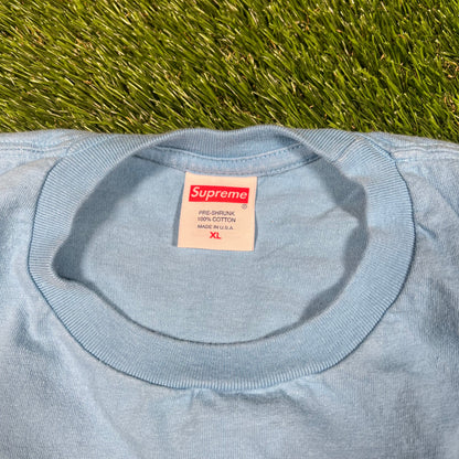 Supreme Bright Blue New York Tee (2023) Size XL USED x15856