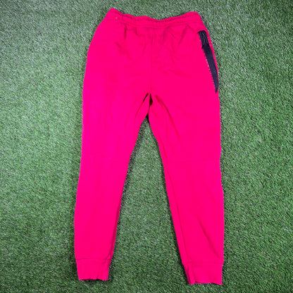 Nike Tech Red on Red Sweatpants Size Medium USED v16927