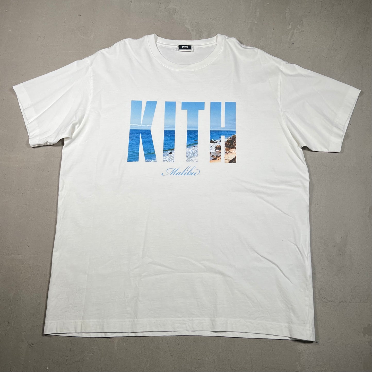 Kith Malibu White Tee Size XL USED x17066