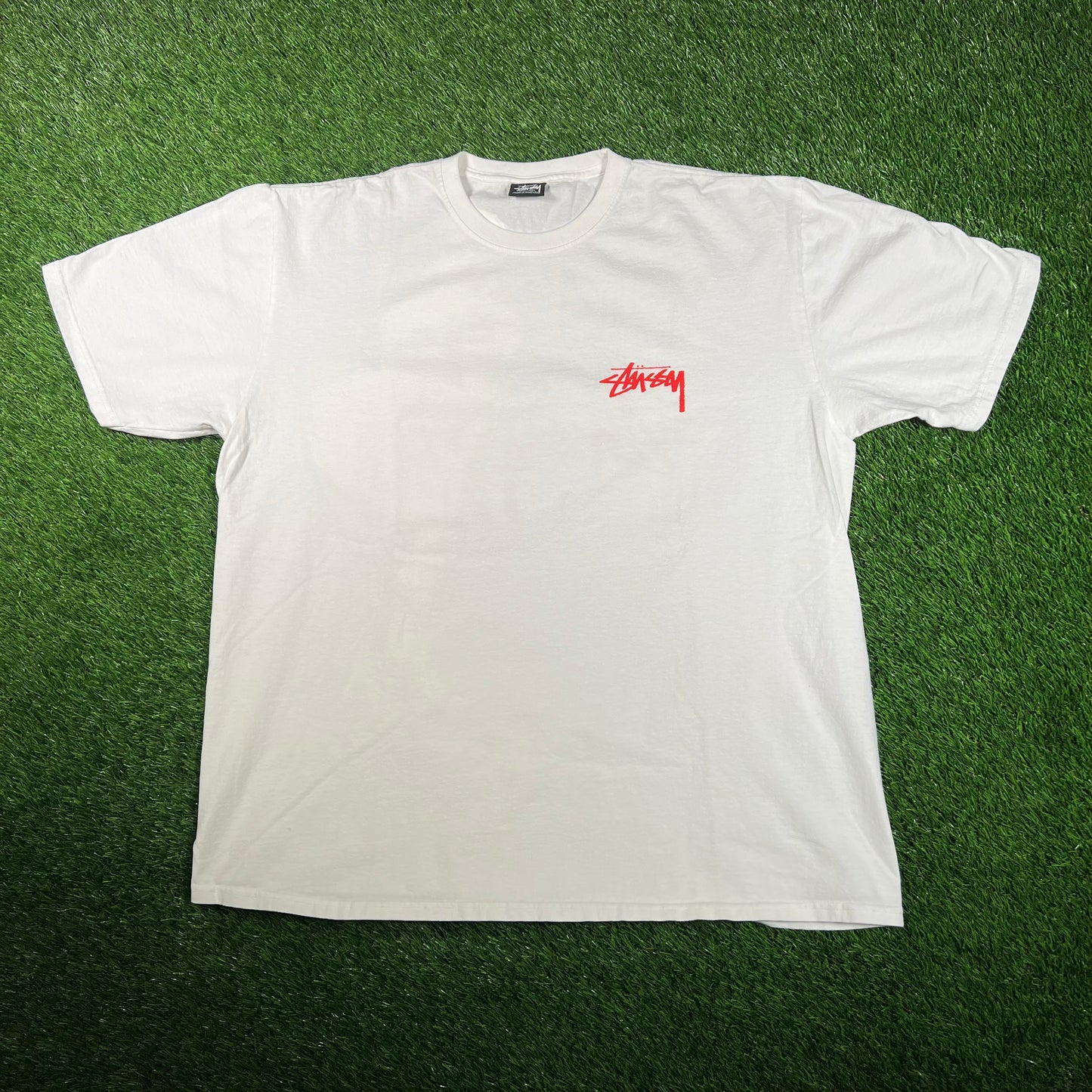 Stussy White Skate Tough You Little Boys Tee Size XL USED x15851