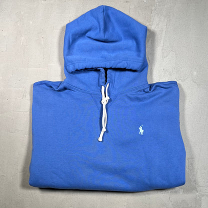 Polo Ralph Lauren Blue Hoodie Size Large USED v19150