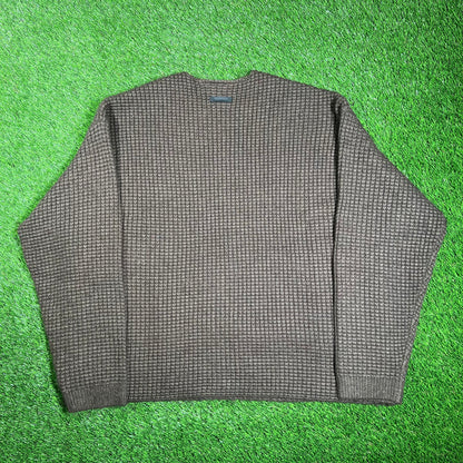 Essentials FOG Fear of God Brown Knit Sweater Size Small NEW x15953