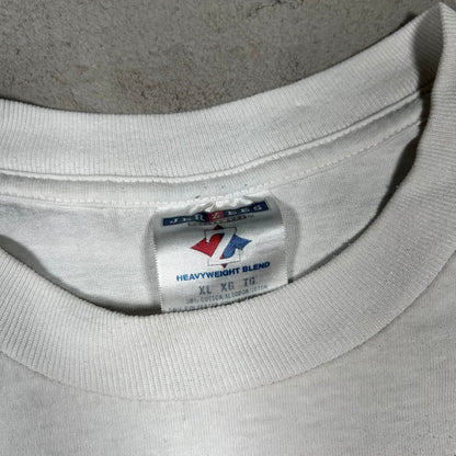 2003 URC White Drag Racing Tee Size XL USED v17343