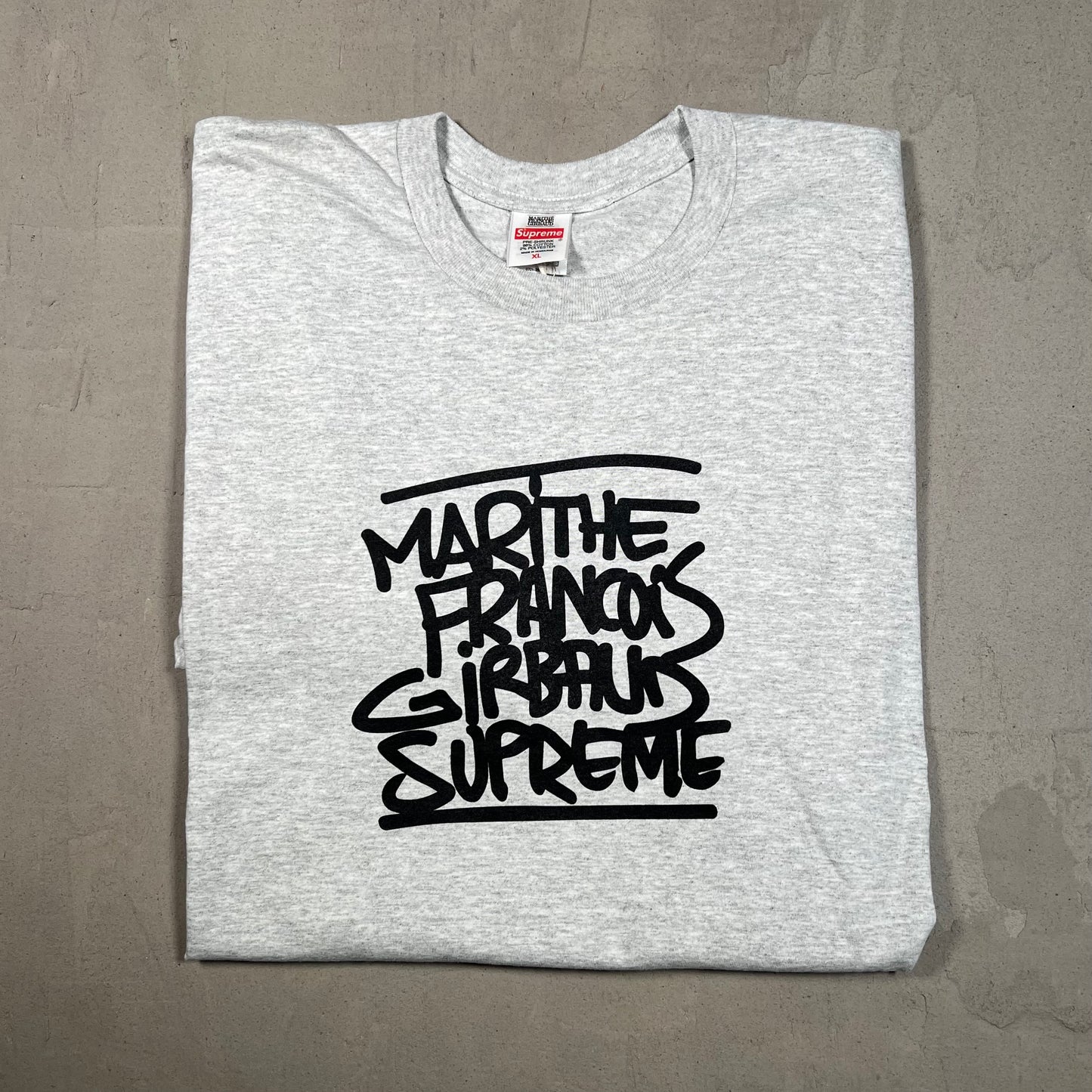 Supreme Marithe Francois Girbaud Grey Tee Size XL NEW x14217