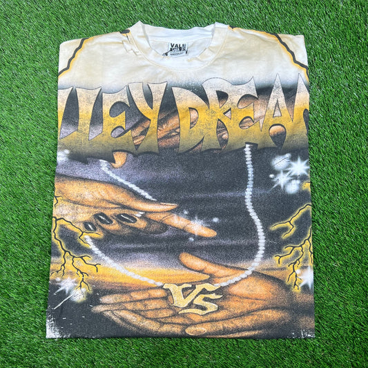 Vale Hands of God AOP White Tee Size Medium NEW x15883