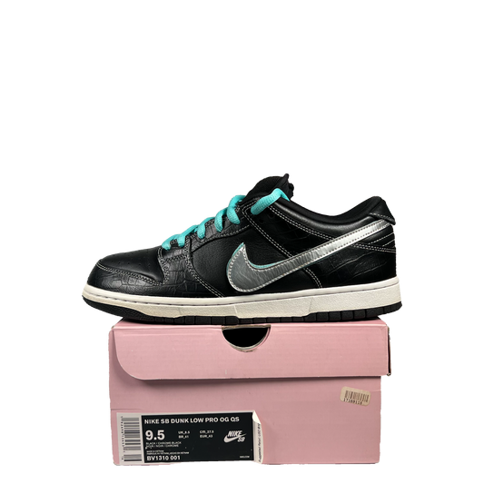 Nike SB Dunk Low Diamond Supply Co Black Diamond (2018) Size 9.5 USED s20425