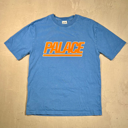 Palace Logo Tee Blue/Orange Size Medium USED x17516