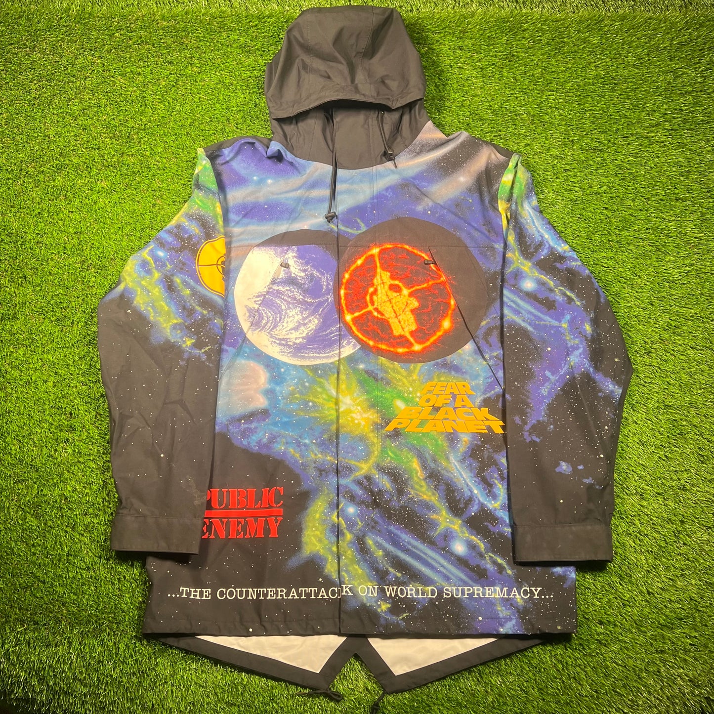Supreme Undercover Public Enemy Taped Seam Parka (2018) Size XL USED x16658