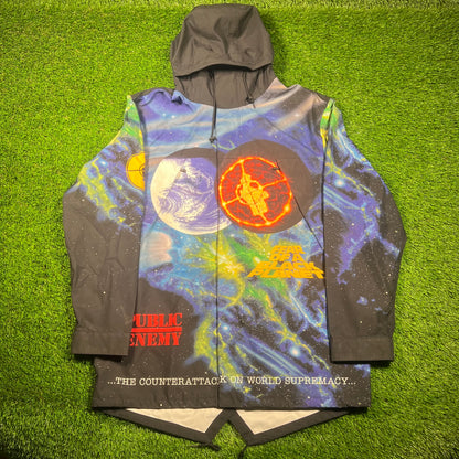 Supreme Undercover Public Enemy Taped Seam Parka (2018) Size XL USED x16658