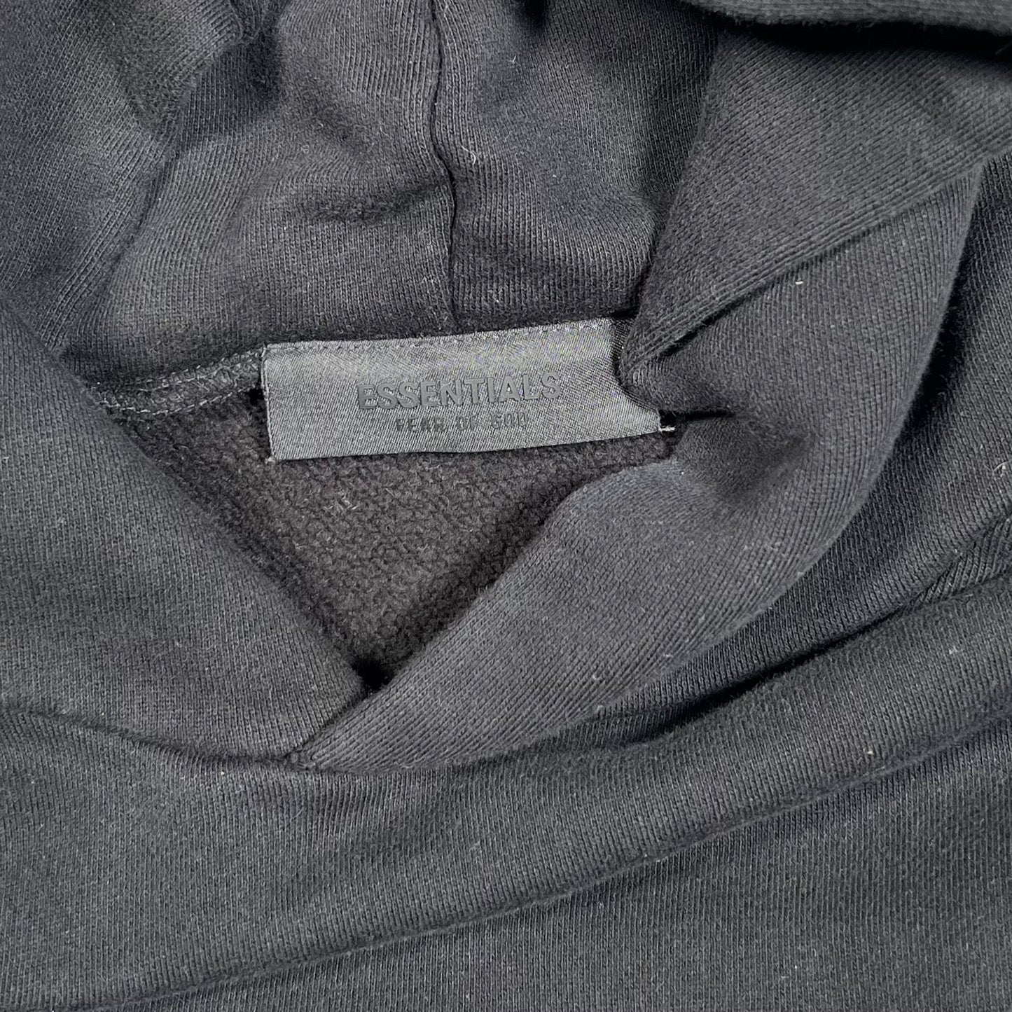 Essentials Fear of God FOG Black Hoodie Size Medium USED x17609