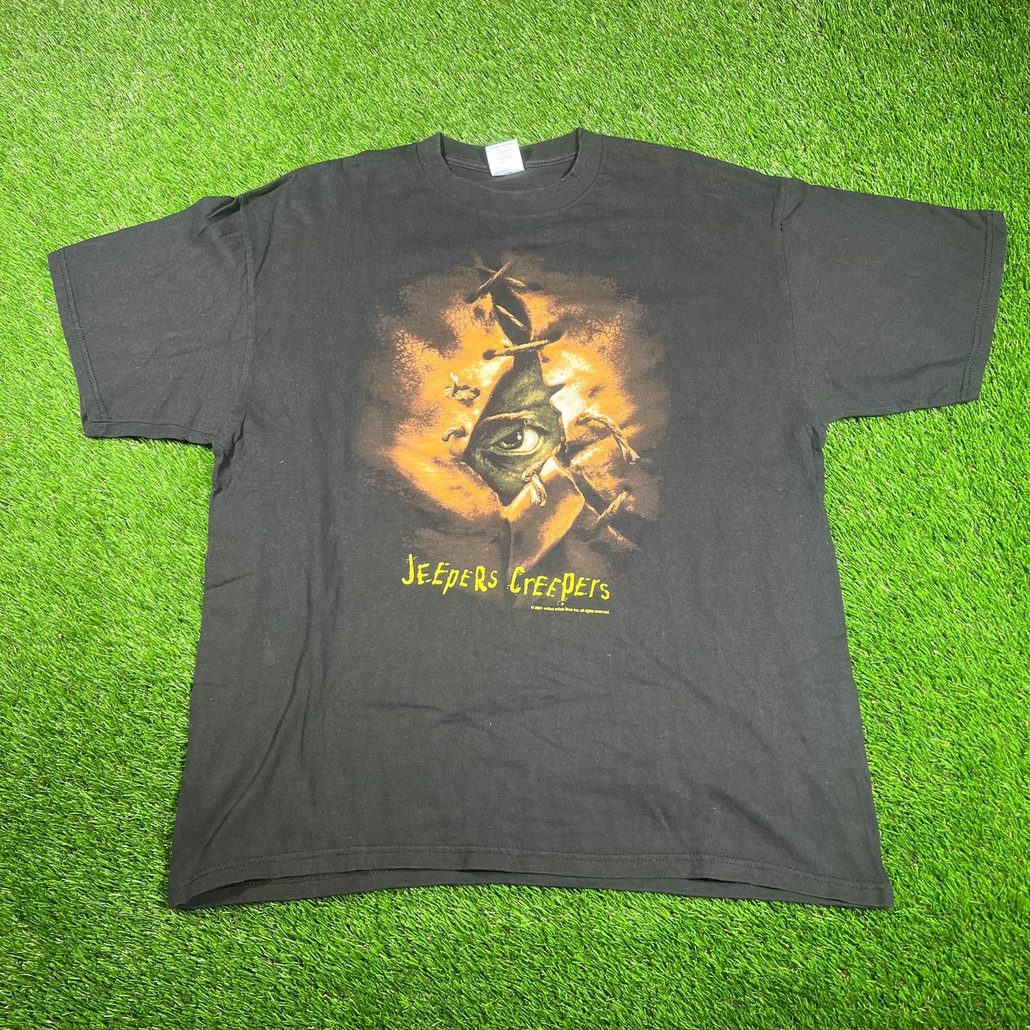 2001 Jeepers Creepers Black Tee Size XL USED v17706