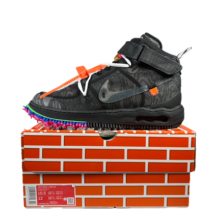 Nike Air Force 1 Mid Off White Black (2021) Size 10.5 NEW s21082