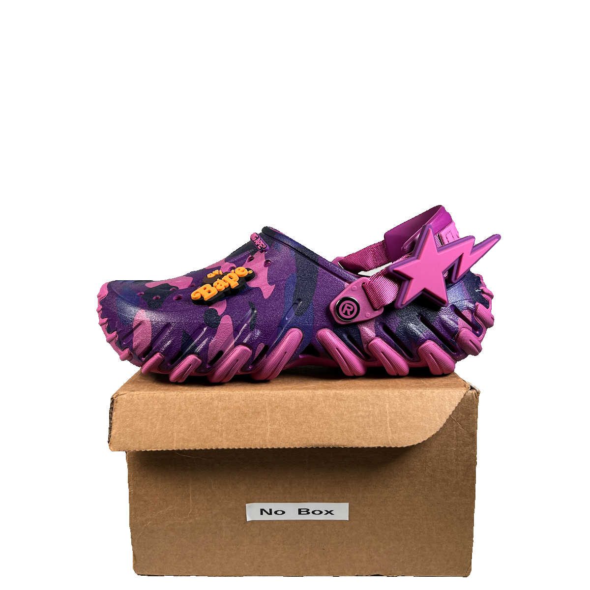 Croc Echo RO Clog Bape Grapeberry Camo (2026) Size 7 USED s23049