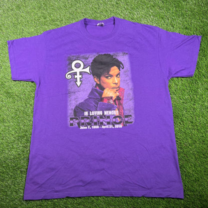 2016 Prince Loving of Memory Purple Tee Size XL USED v17324