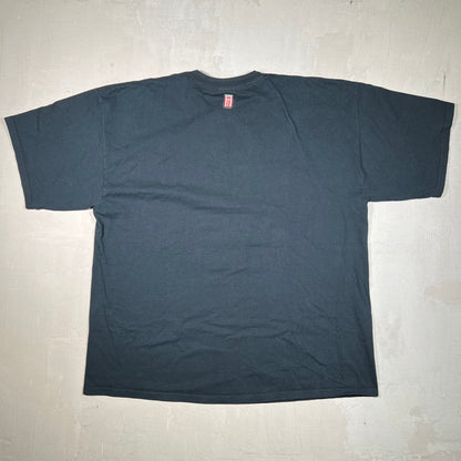 God is Our Refuge Jesus Weight Lifting Black Tee Size XXL USED v19044