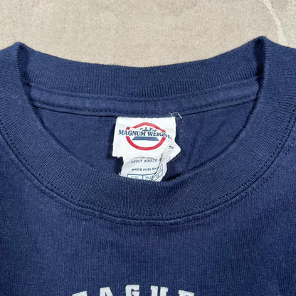 2009 New York Yankees World Series Champs Navy Blue Tee Size Large USED v20293