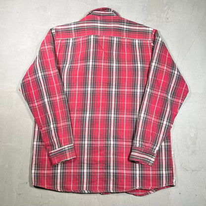 1990s Five Broithers Red Flannel Size Large USED v20420