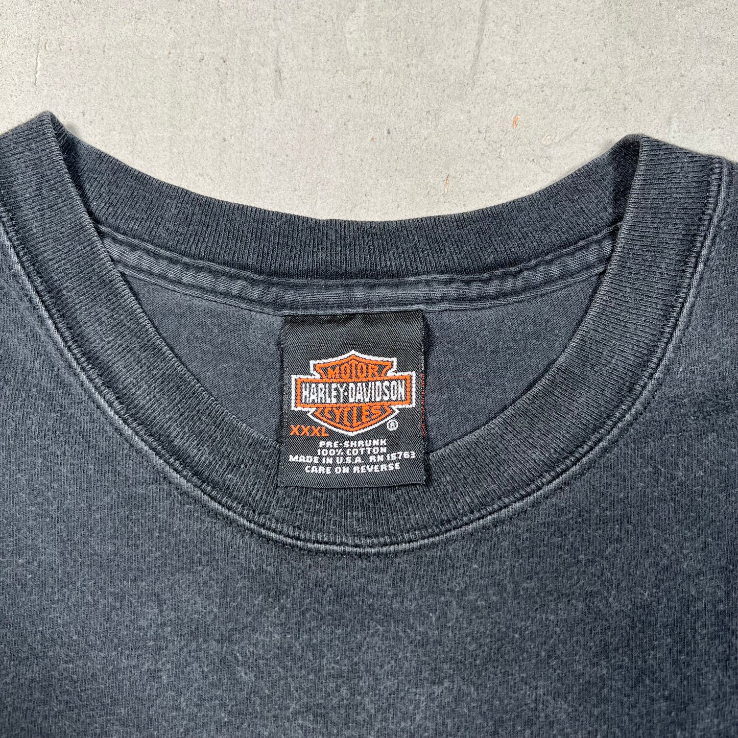 2004 Harley Davidson Black Ocean City Tee Size 3XL USED v19404