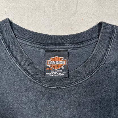 2004 Harley Davidson Black Ocean City Tee Size 3XL USED v19404