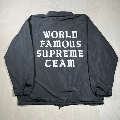Supreme World Famous Black Coaches Jacket (2020) Size XL USED x18613