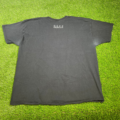 Y2K Wicked Promo Black Tee Size 2XL USED v16517