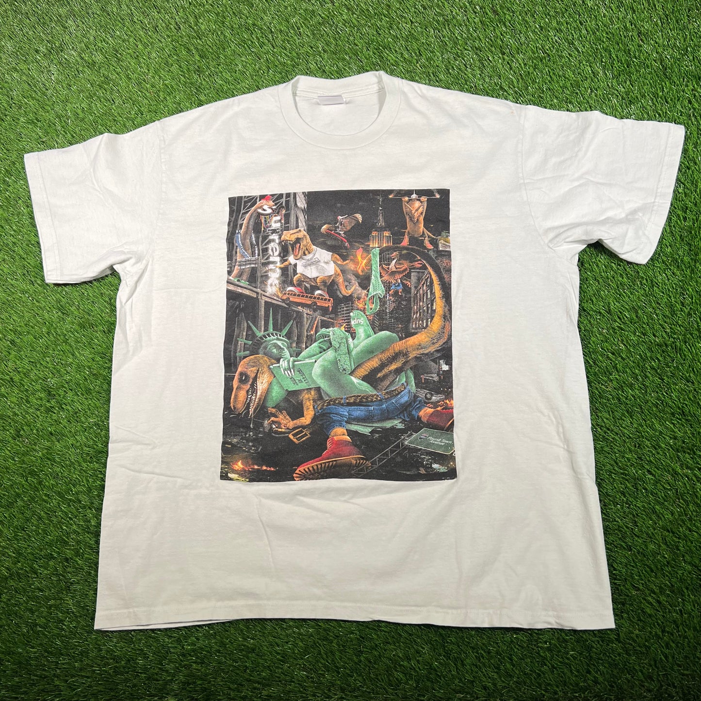 Supreme Pale Green T Rex Tee (2023) Size XL USED x15866