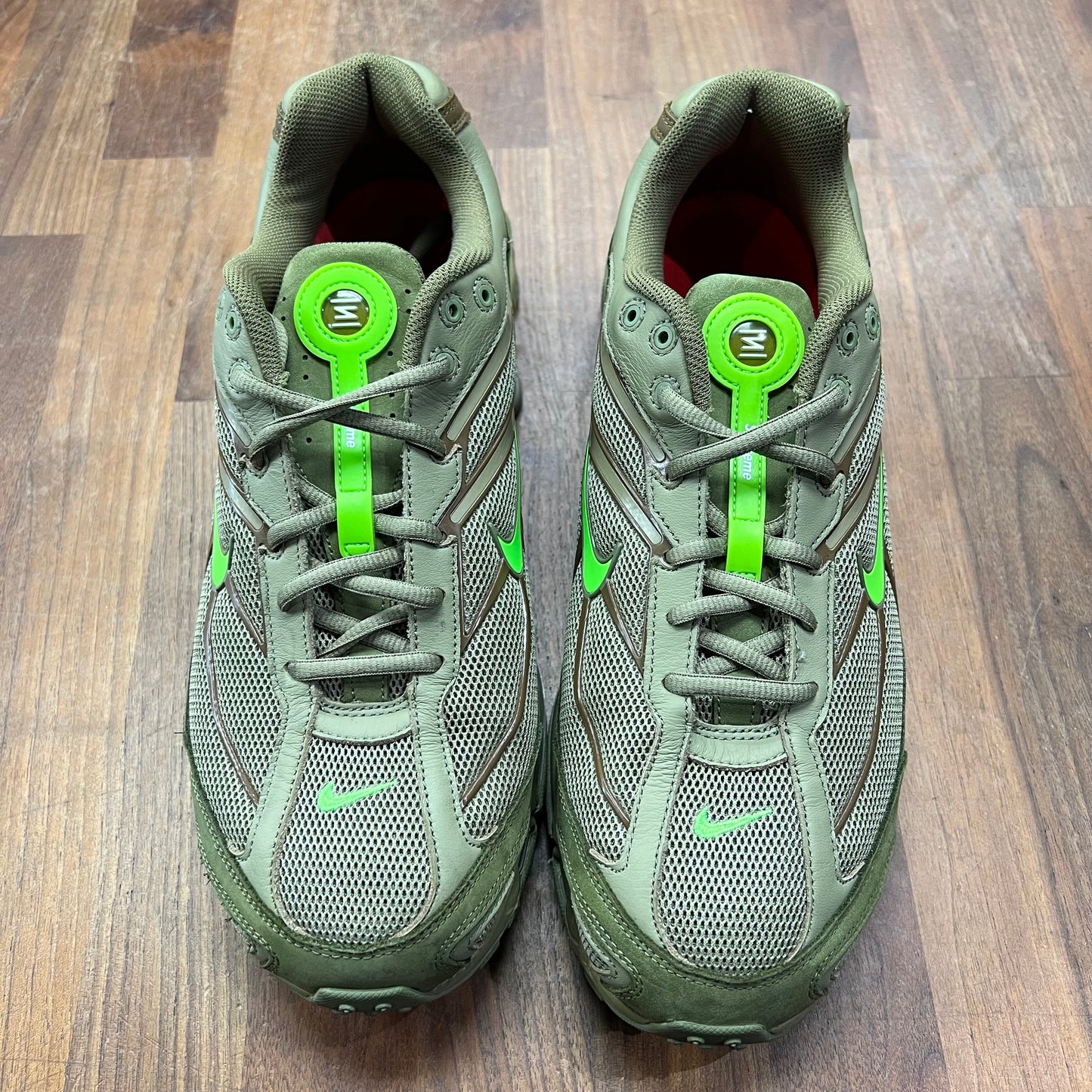 Nike Shox Supreme Olive 2022 Size 13 USED s16548