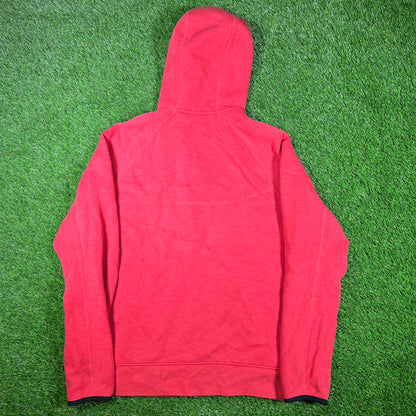 Nike Tech Red Hoodie Size Large USED v16928