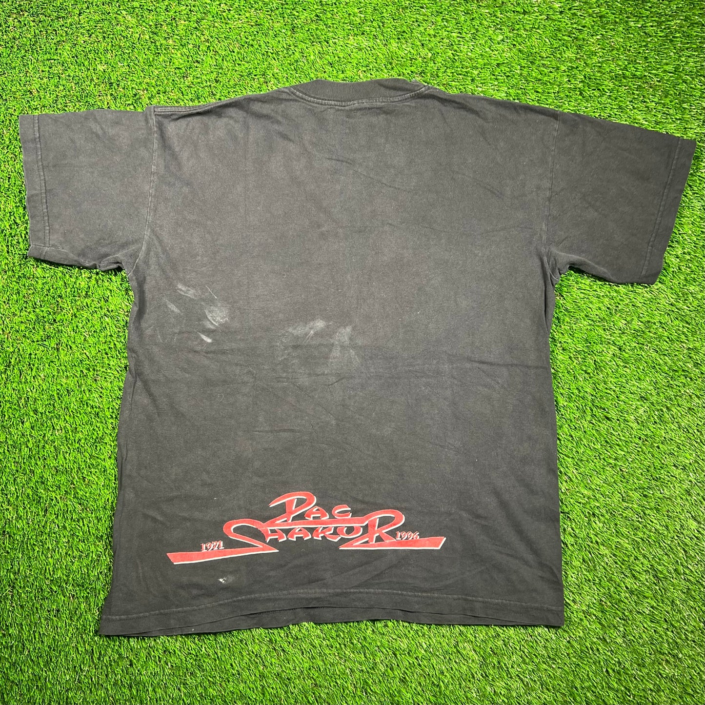 1997 2Pac 4Ever Rest In Peace Portrait Black Tee Size Large USED v18673