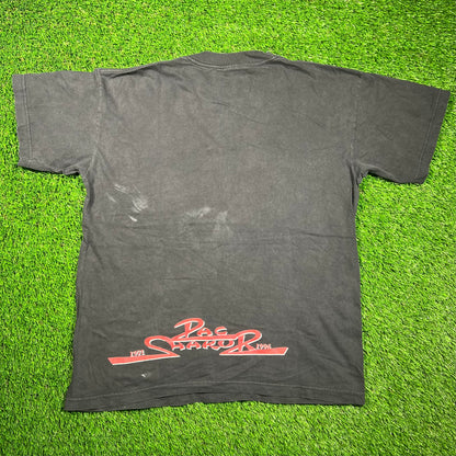 1997 2Pac 4Ever Rest In Peace Portrait Black Tee Size Large USED v18673