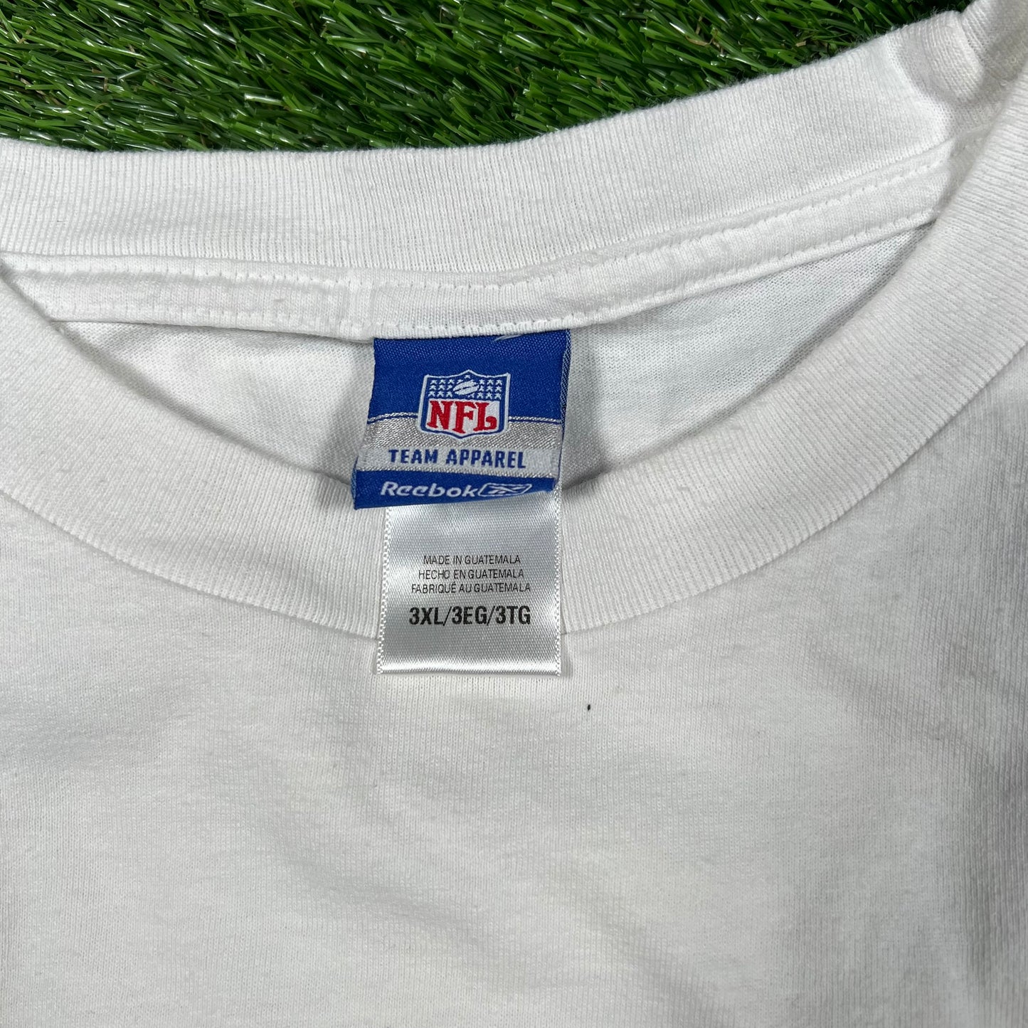2010s Vikings Football White Tee Size 3XL USED v16981
