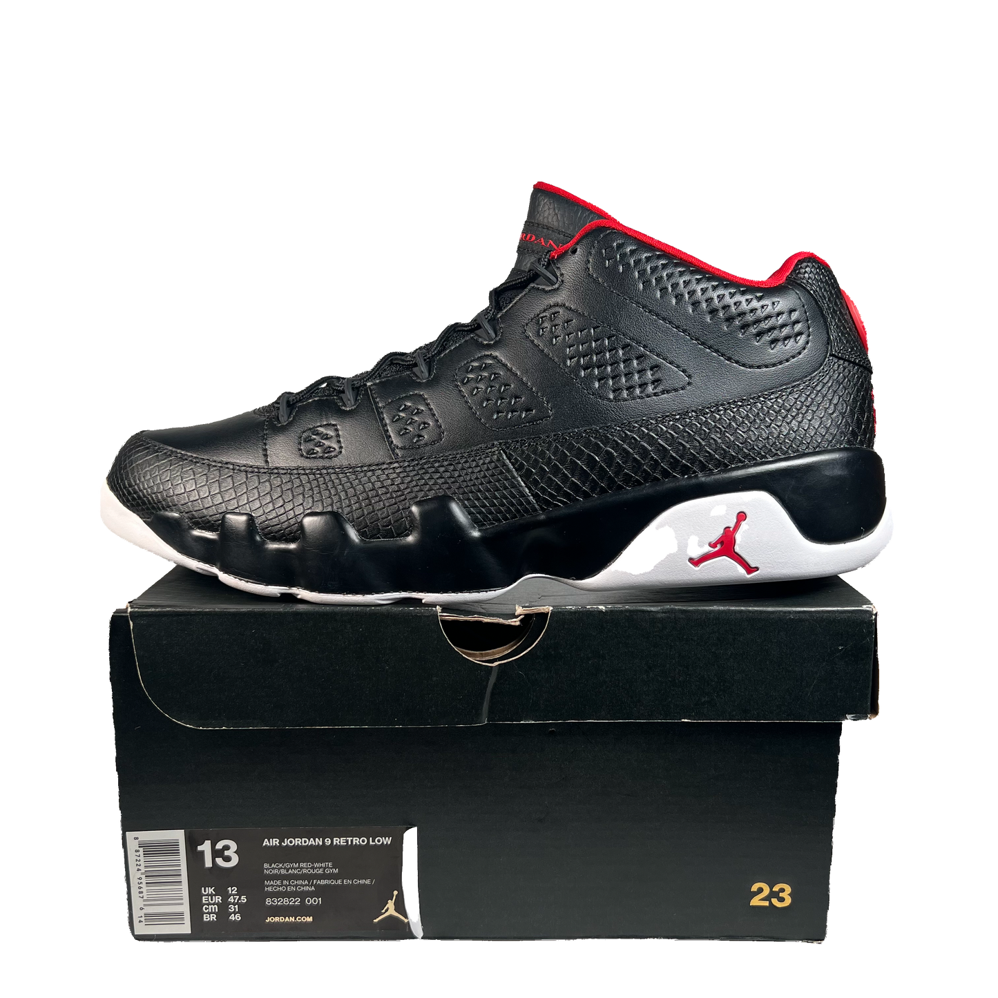 Jordan 9 Low Snakeskin (2016) Size 13 USED s22049