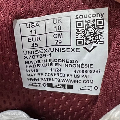 Saucony ProGrid Omni 9 White Silver Red (2023) Size 11 USED s23365