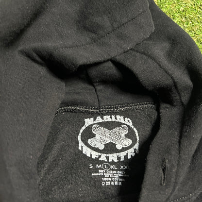 Marino Infantry Wu Tang Black Hoodie Size Large USED x13706