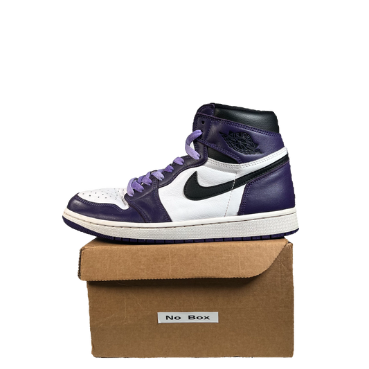 Jordan 1 High Court Purple White (2020) Size 9.5 USED s21186